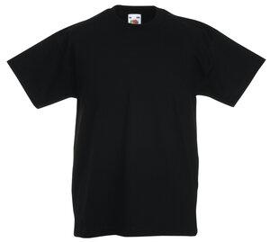Fruit of the Loom SC221B - T-Shirt Enfant Coton Noir
