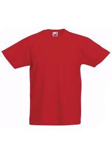 Fruit of the Loom SC221B - T-Shirt Enfant Coton Rouge