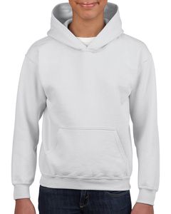 Gildan GI18500B - Sweat-Shirt Capuche Enfant Blanc