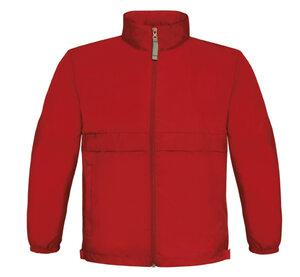 B&C CGSIRE - Sirocco Kids - Coupe-Vent Non Doublé Enfant Rouge