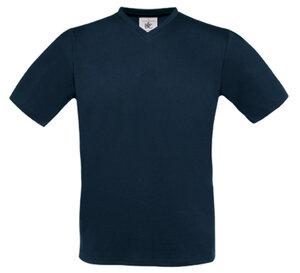 B&C CG153 - T-Shirt Col V Manches Courtes Marine