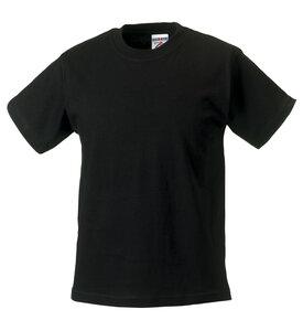 Russell RUZT180 - T-Shirt Homme Manches Courtes 100% Coton Noir