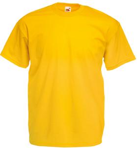 Fruit of the Loom SC221 - T-Shirt Homme Manches Courtes 100% Coton Sunflower Yellow