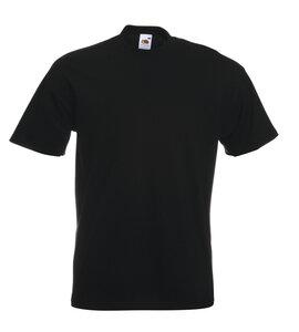 Fruit of the Loom SC61044 - T-Shirt Homme Manches Courtes 100% Coton Noir