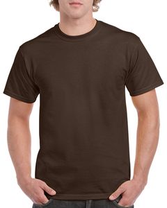 Gildan GI5000 - Tee Shirt Manches Courtes en Coton Chocolat Fonce