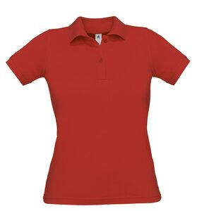 B&C CGPW455 - Polo Piqué Femme Rouge