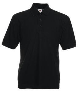 Fruit of the Loom SC63402 - Polo Homme Piqué Noir