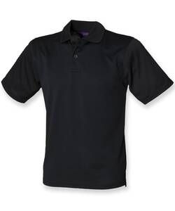 Henbury H475 - Polo Homme Coolplus® Noir