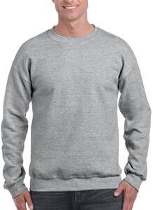 Gildan GI12000 - Sweat Shirt Homme Manches Droites Sport Grey