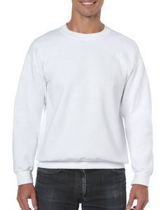 Gildan GI18000 - Sweat-Shirt Homme Manches Droites Blanc