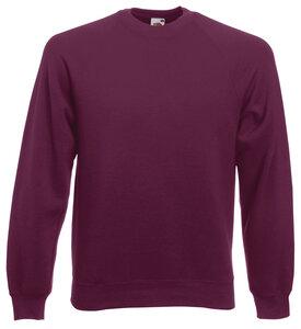 Fruit of the Loom SC4 - Sweat Homme Manches Longues Coton Bourgogne