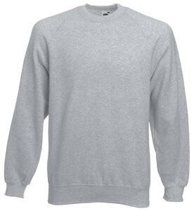 Fruit of the Loom SC4 - Sweat Homme Manches Longues Coton Heather Grey