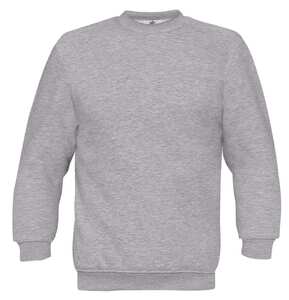 B&C CGSET - Sweat-Shirt Manches Droites Heather Grey