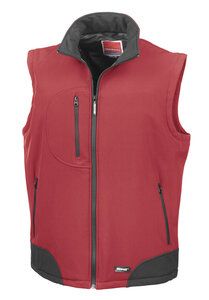 Result R123 - Bodywarmer Softshell Rouge/Noir