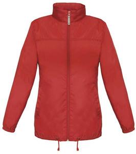 B&C CGJW902 - Coupe Vent Femme Non Doublé Rouge