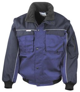 Result R71 - Blouson Pilote Workguard Manches Amovibles Royal/Navy