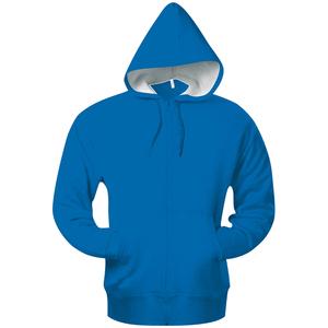 Kariban KB444 - Sweat-shirt à capuche contrasté épais zippé Bleu Royal