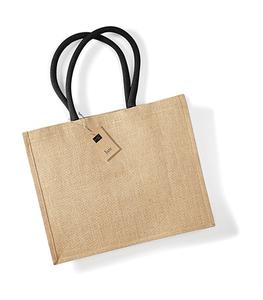 Westford Mill W407 - Classic Jute Shopper Natural/Black