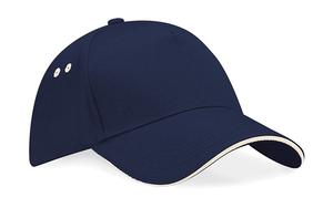 Beechfield B15C - Casquette Panneaux 100% Coton French Navy/Putty