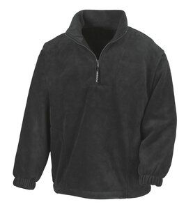 Result R033X - 1/4 Zip Fleece Top Noir