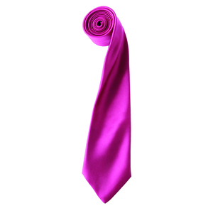Premier PR750 - Cravate en satin "Colours" Hot Pink