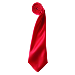 Premier PR750 - Cravate en satin "Colours" Rouge
