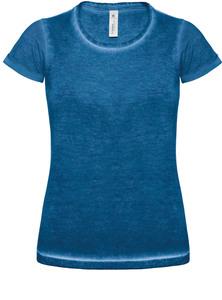 B&C DNM CGTWD71 - T-SHIRT FEMME DNM PLUG IN Blue Clash