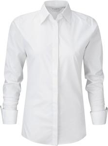 Russell Collection RU960F - CHEMISE FEMME MANCHES LONGUES Blanc