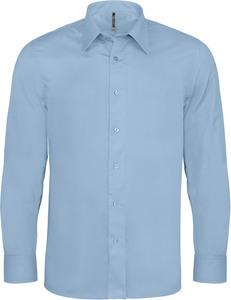 Kariban K529 - CHEMISE COTON/ÉLASTHANNE MANCHES LONGUES Light Blue