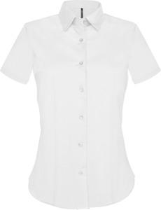 Kariban K532 - CHEMISE COTON/ÉLASTHANNE MANCHES COURTES FEMME Blanc