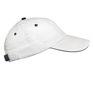 K-up KP036 - TOP - CASQUETTE 6 PANNEAUX Blanc / Bleu marine