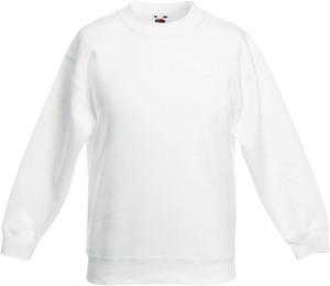 Fruit of the Loom SC62041 - SWEAT ENFANT MANCHES DROITES Blanc