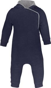 Kariban K830 - GRENOUILLÈRE BÉBÉ AVEC CAPUCHE Navy / Oxford Grey