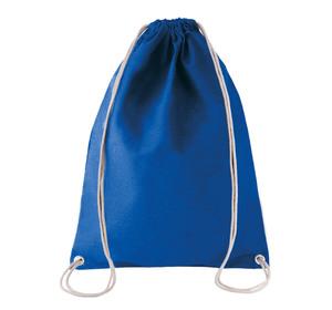 Kimood KI0125 - SAC À DOS EN COTON AVEC CORDELETTES Dark Royal Blue