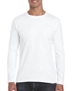Gildan GI64400 - Tee-Shirt Homme Manches Longues Blanc