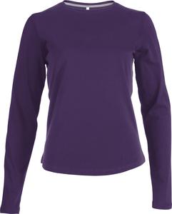 Kariban K383 - T-SHIRT COL ROND MANCHES LONGUES FEMME Purple