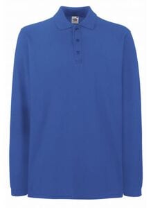 Fruit of the Loom SC63310 - Polo Piqué Manches Longues Royal Blue
