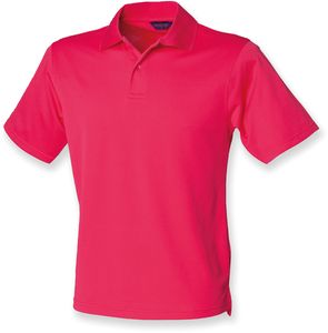 Henbury H475 - Polo Homme Coolplus® Bright Pink