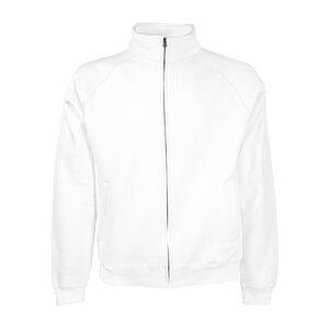 Fruit of the Loom SC62230 - Veste Molleton Homme Zippée Blanc