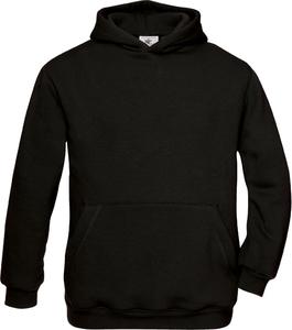 B&C CGWK681 - SWEAT-SHIRT CAPUCHE ENFANT Black/Black