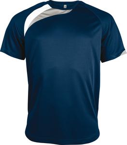 ProAct PA436 - T-SHIRT SPORT MANCHES COURTES UNISEXE Sporty Navy / White / Storm Grey