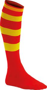 ProAct PA021 - CHAUSSETTES DE SPORT CERCLÉES Sporty Red / Sporty Yellow