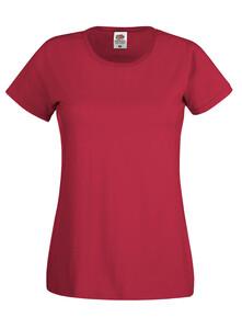 Fruit of the Loom SC61420 - T-shirt Original Femme Brick Red