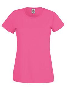 Fruit of the Loom SC61420 - T-shirt Original Femme Fuchsia