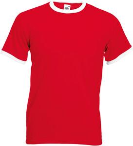 Fruit of the Loom SC61168 - T-Shirt Bicolore Homme Red / White