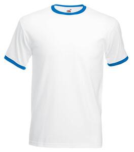 Fruit of the Loom SC61168 - T-Shirt Bicolore Homme White / Royal Blue
