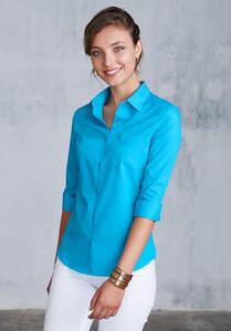 Kariban K558 - Chemise manches 3/4 femme Bright Turquoise