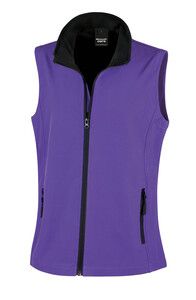 Result R232F - Gilet Polaire sans Manche Femme Purple/ Black