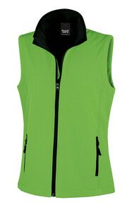 Result R232F - Gilet Polaire sans Manche Femme Vivid Green/ Black