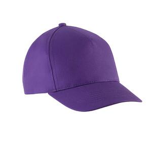 K-up KP149 - CASQUETTE ENFANT EN COTON - 5 PANNEAUX Purple